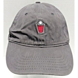 Beer Pong Champion Logo Gray Baseball Cap Hat Strapback Adjustable One Size Fit